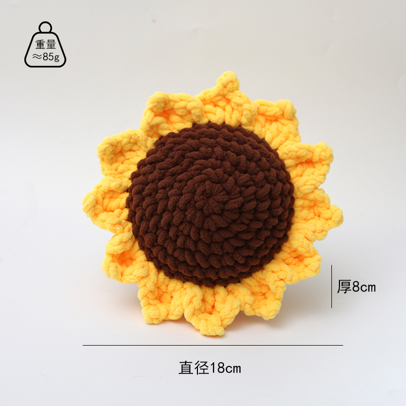 Flor de girasoles de imitación tejida a mano productos terminados de lana de flor inmortales tejidos creativos flores regalos del día del maestro mayorista image 18