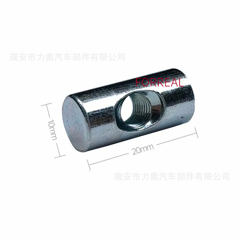 Серебряная цилиндрическая гайка (1)