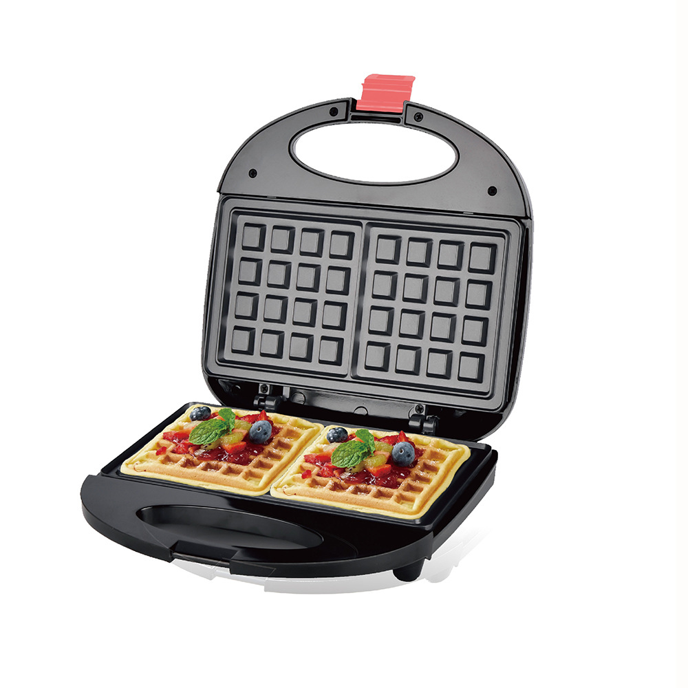 Comercio exterior estándar europeo máquina de sándwiches máquina de waffles casera comida ligera desayuno galleta electromecánica torta tostadora