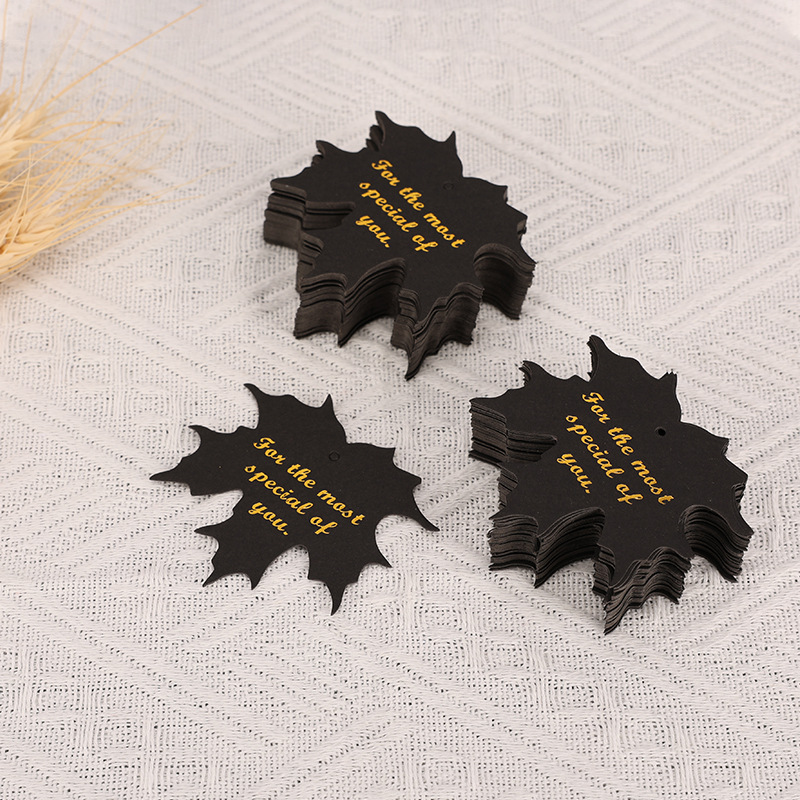 烫金吊牌祝福小卡片燕尾异形伴手礼包装装饰感谢吊卡标签燕尾卡