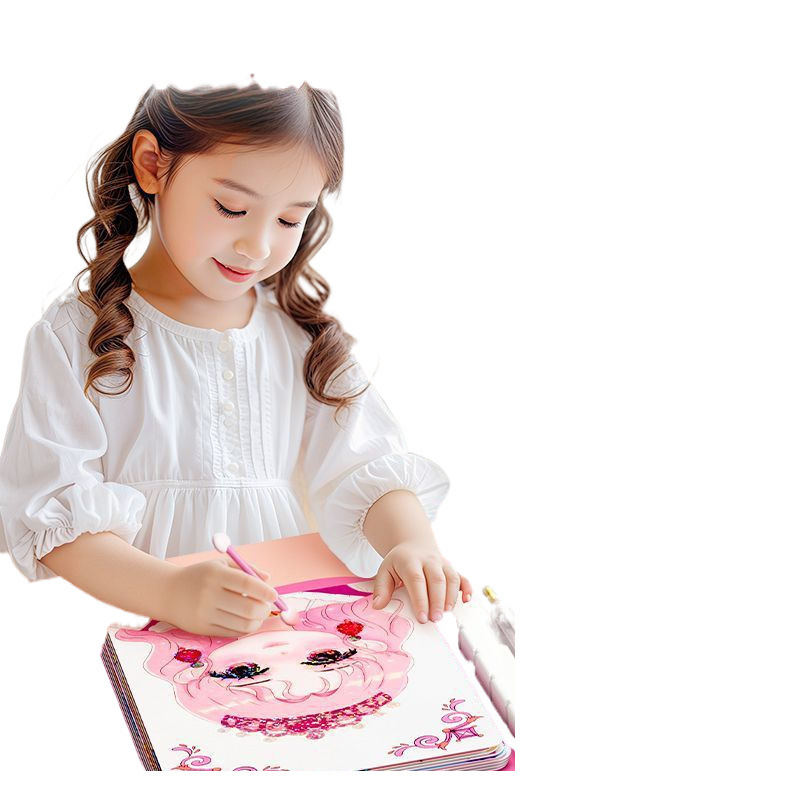 見栄えの良いプリンセス化粧品バッグ子供の DIY 化粧ブック没入型おもちゃステッカー女の子のおもちゃの誕生日プレゼント|undefined