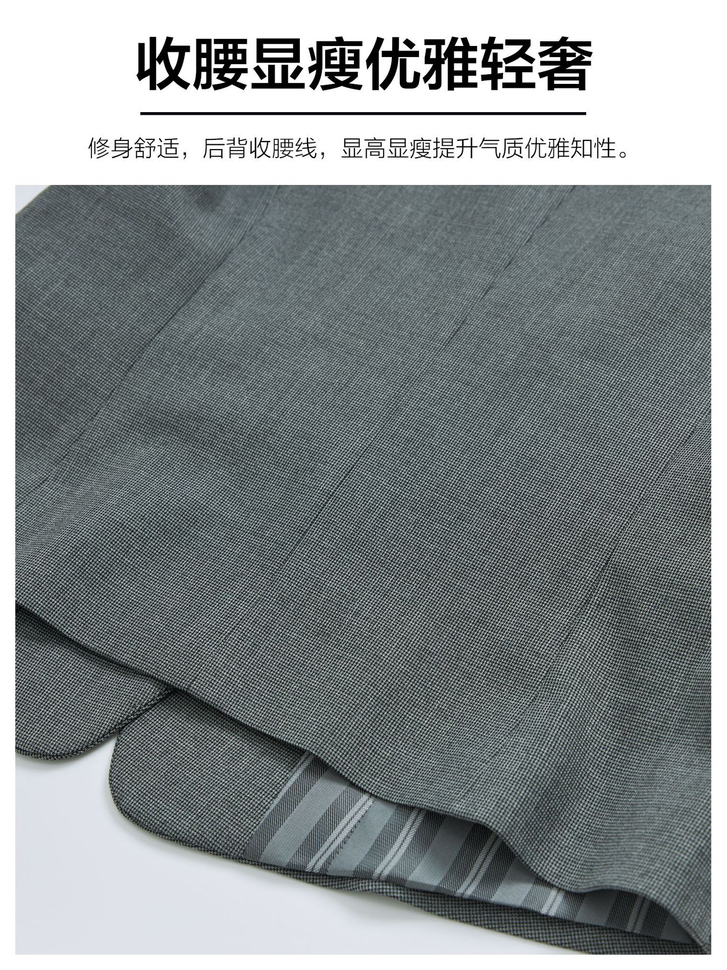 Trajes profesionales chaleco de mujer trajes de hombro temperamento formal hotel camarera ropa de trabajo chaleco de caballo gris image 4