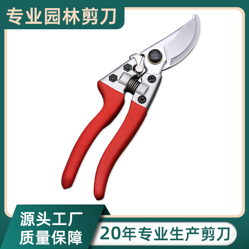 8寸强力园林修枝剪鸟嘴手动园林绿化剪不锈钢园艺剪刀厂家批发
