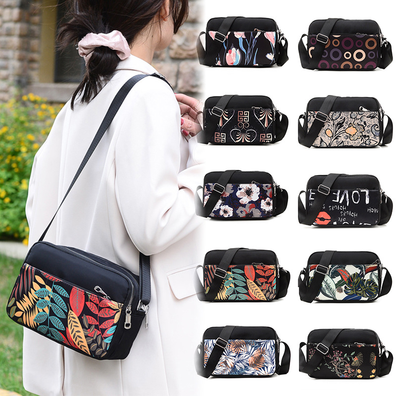 Bolso de hombro de mujer, nuevo Oxford tela impresa bolso de mujer, bolso de hombro ligero, ocio, multicapa