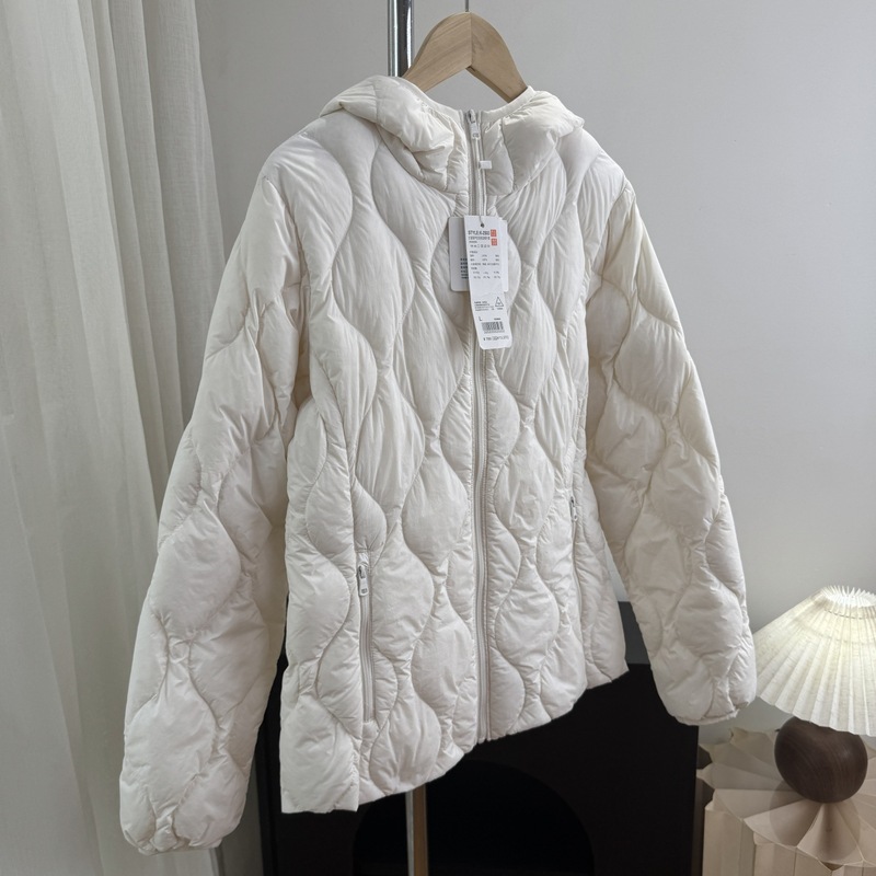 2025秋冬新款菱格超轻薄90羽绒服女短款连帽修身大码时尚保暖外套|undefined
