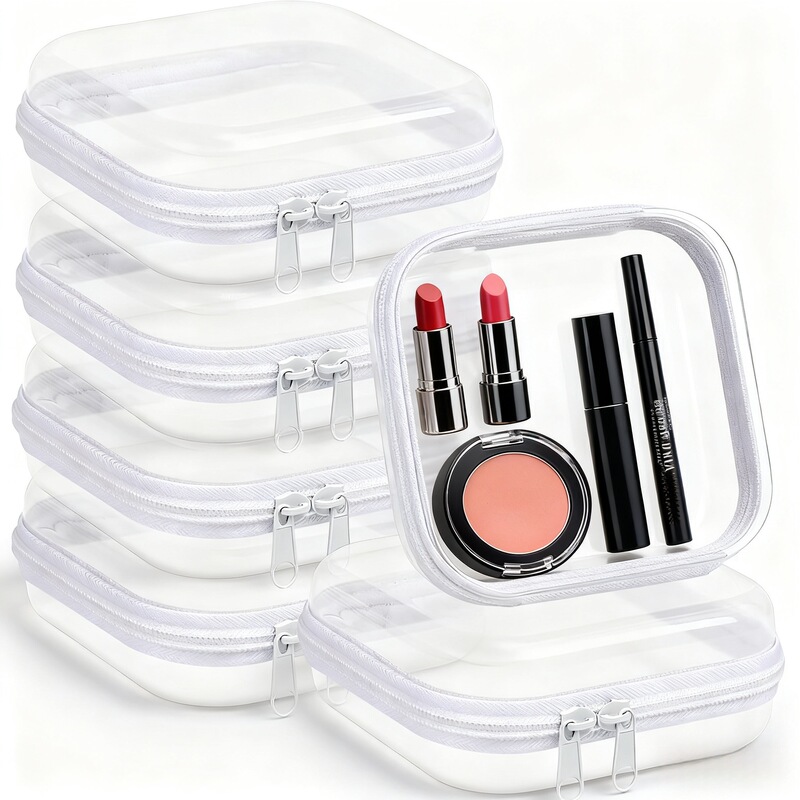 Amazon's Popular Travel-Specific Hard Mini Travel Essentials Storage Bag Transparent Storage Box