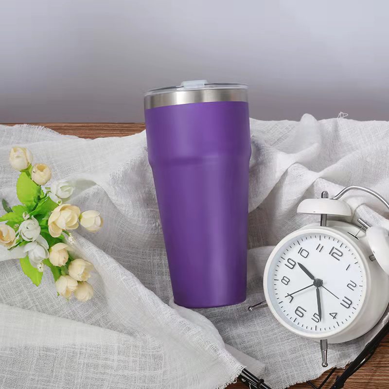Comercio exterior nuevo acero inoxidable de doble capa 26oz taza de aislamiento caliente taza de automóvil portátil taza de café en stock image 4