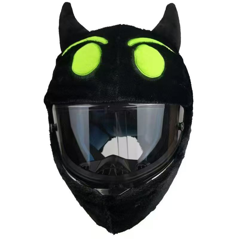 Auto Parts and Accessories – Motuoche Decoration Helmet Cover - black-green-eyes-helmet-cover