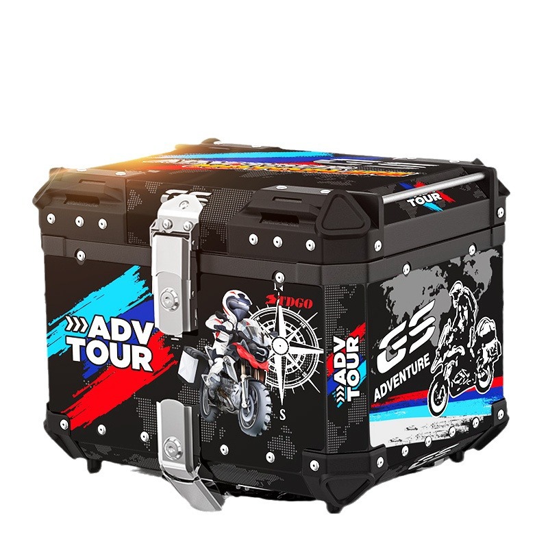 Motocicleta tronco de aleación Aluminio extra grande pedal motocicleta becerro (accesorios)