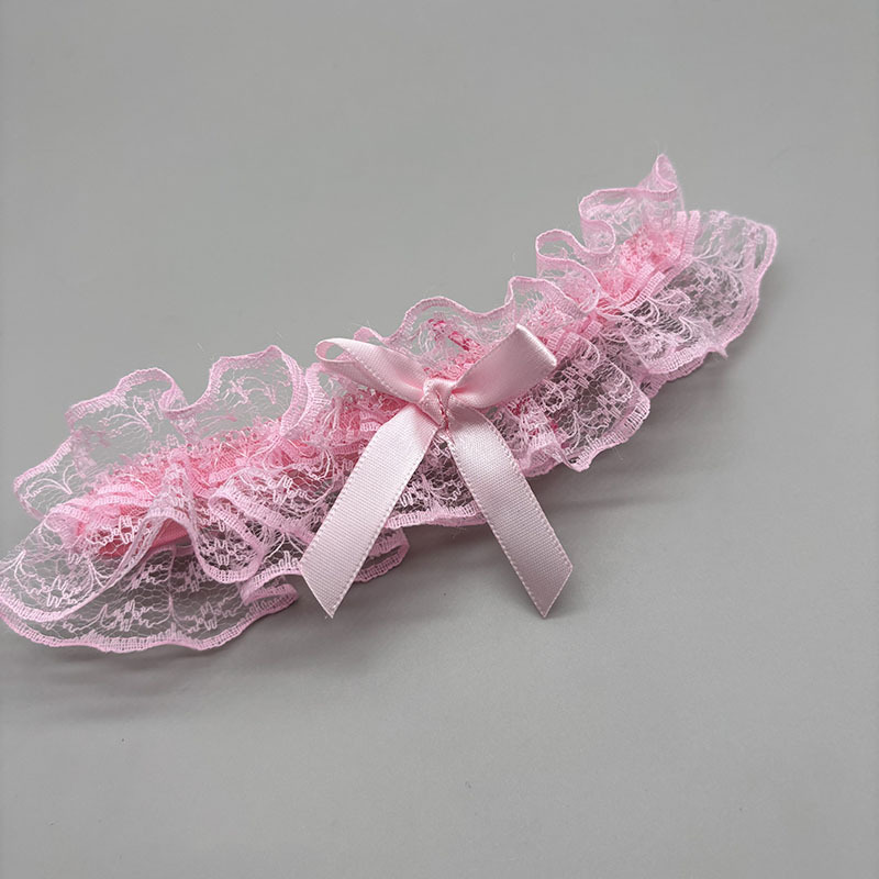 Nuevos productos transfronterizos japoneses de encaje arco de pierna anillo de novia accesorios de vestido de boda muslo correa de pierna de boda cubierta de pierna