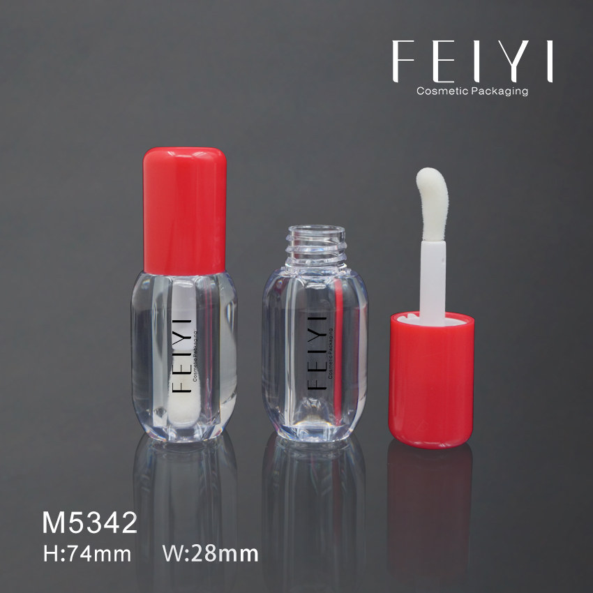 新款塑料圆弧瓶大刷头唇油管 液体腮红瓶 彩妆包材批发 M5342