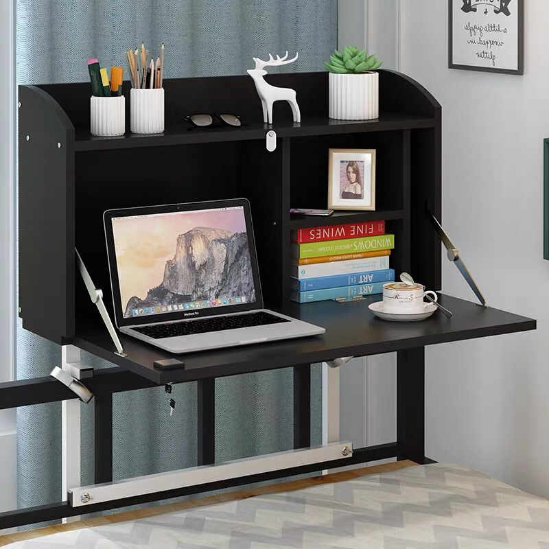 Student bedroom bed desk computer desk dormitory artifact folding lifting study desk hanging upper and lower bunk writing desk Student bedroom bed desk computer desk dormitory artifact folding lifting study desk hanging upper and lower bunk writing desk