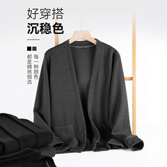 2025年秋季新款男士开衫针织衫时尚休闲男毛衣外套男羊毛衫代发