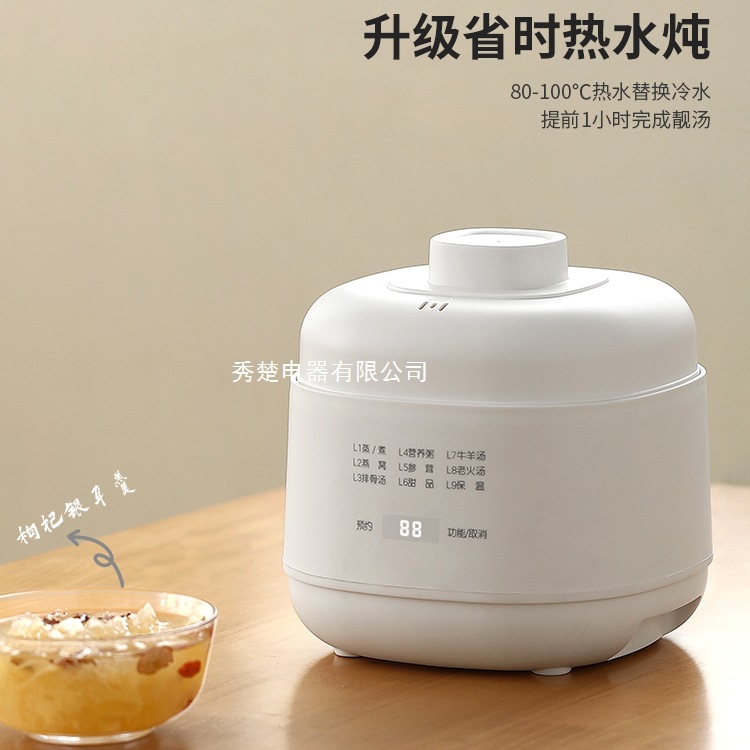 德国电炖锅宝宝煮粥锅婴儿辅食锅bb煲汤燕窝家用陶瓷电炖盅隔水炖