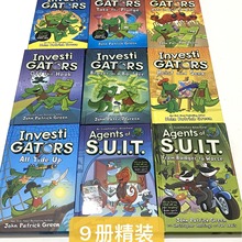 英文原版 InvestiGators Boxed 鳄鱼侦查员9册精装爆笑漫画书