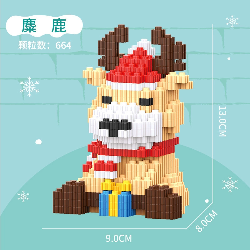 Lego, рождественский конструктор, игрушка, мелкие детали, подарок на день рождения