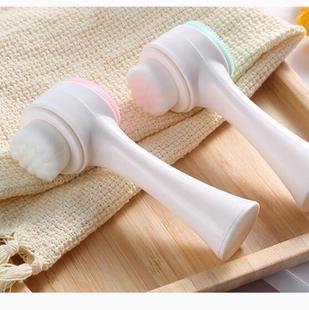 Double-Sided Face Wash Brush Soft-Bristled Silicone Face Wash Instrument Manual Face Wash Brush Douyin Face Wash Brush Deep Cleaning Pore Device