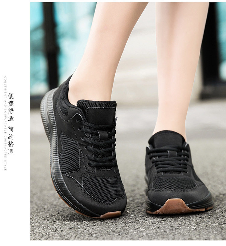 Giày chạy bộ thể thao unisex mũi rộng chống trượt, thân lưới thoáng khí cho người bàn chân rộng — Màu xám 7666, Đen 7666 chi tiết 19