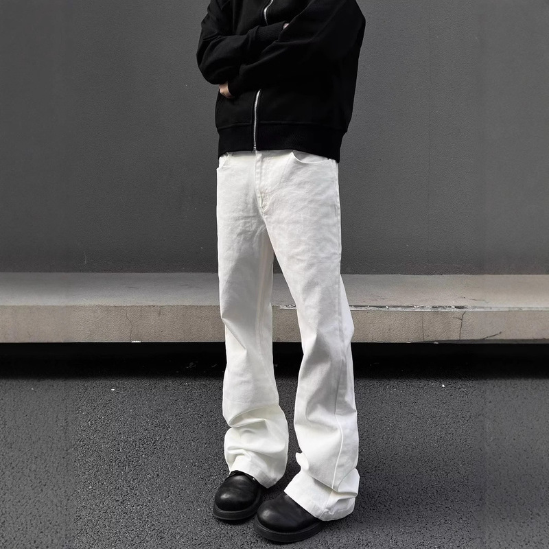 Paris bootcut Machete Pants Men's White American 517 Jeans Straight Micro-cleanfit Pants Men Paris bootcut Machete Pants Men's White American 517 Jeans Straight Micro-cleanfit Pants Men
