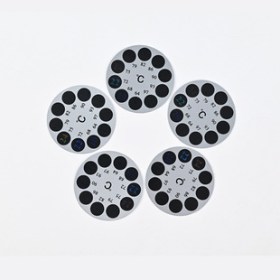 Thermometer Sticker Digital Lcd Aquarium Fish Tank Sticker Ready-Made Round Fish Tank Thermometer Patch 18-36C Can Be Processed