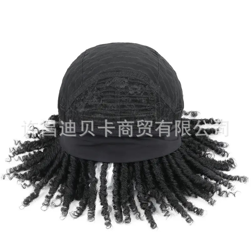 許昌外国貿易化学繊維ウィッグチューブカーブ中空アフロドレッドヘアアイスリボンヘッドギアアフロドレッドヘアウィッグ|undefined