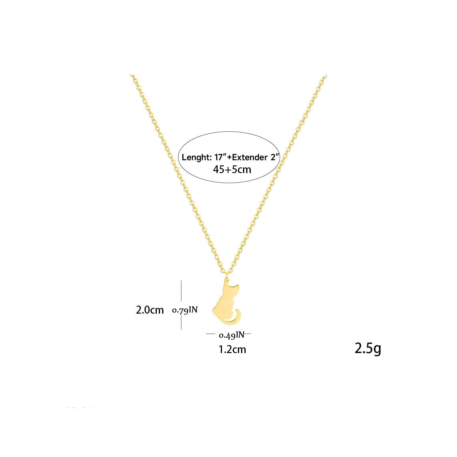 5g Weight PVD Coated Gold Plating Process Real Gold Plated Plating Material 304 Stainless Steel Pendant Material Pendant Necklace Classification 304 Stainless Steel Chain Material cable chain Chain Type 1 Piece Quantity Casual, Daily Occasion 304 Stainless Steel Material Cat, Butterfly Pattern Women's Gender Plating Design Sweet, Simple Style Style Gold, Silver Color Wholesale Jewelry Sweet Simple Style Cat Butterfly Airplane 304 Stainless Steel 18K Gold Plated Plating Pendant Necklace 16