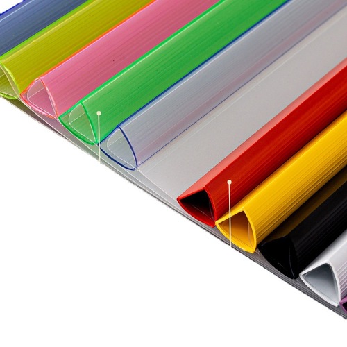 Wholesale Thick A4 Paper Pull-out Folder Thick Transparent PP Rod Clip Office Resume Exam Paper Storage Clip Office