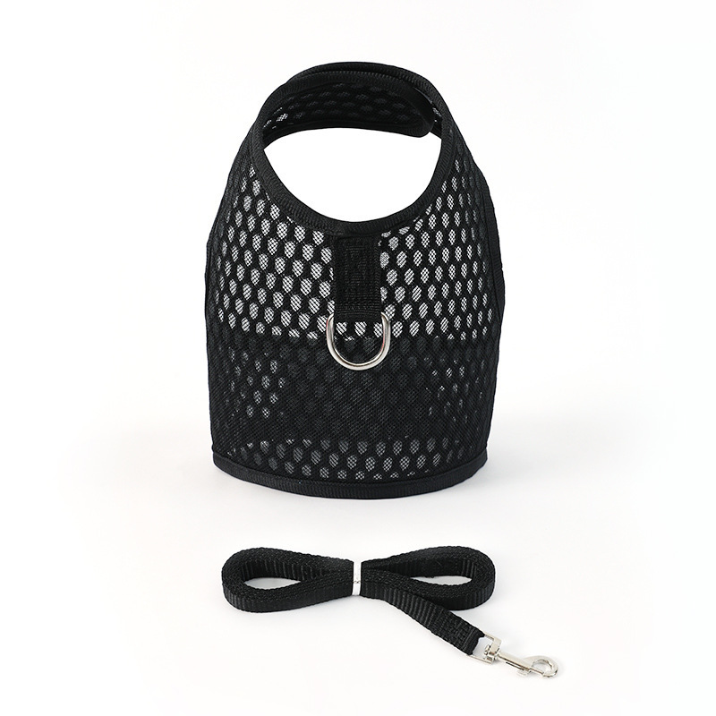 Cordilla de tracción para gatos tipo chaleco para evitar que se desprenda y pasear con cinturón de pecho para gatos ajustable para mascotas transpirables