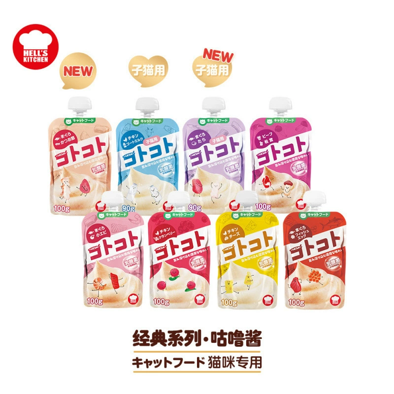 Японская кухня, соус гурул, кошачьи закуски, влажный корм, мясное пюре, молоко, мясная нить, консервированные кошачьи полоски, вяленое мясо, закуски для домашних животных