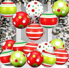 沙滩球30cm彩色充气球发光 PVC足球万圣节日透明球中球充气圣诞球