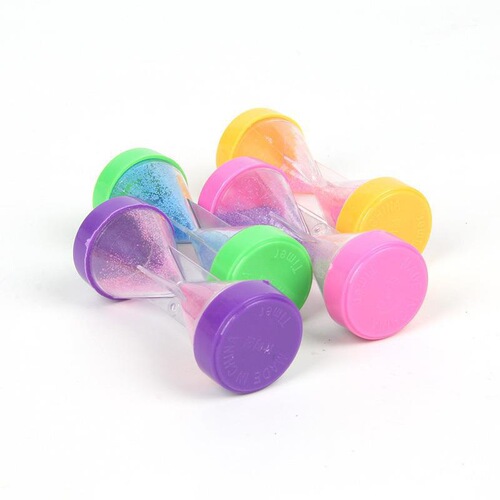 Cross-border children's desktop ornaments creative anti-fall timer gift time hourglass color hour quicksand bottle wholesale