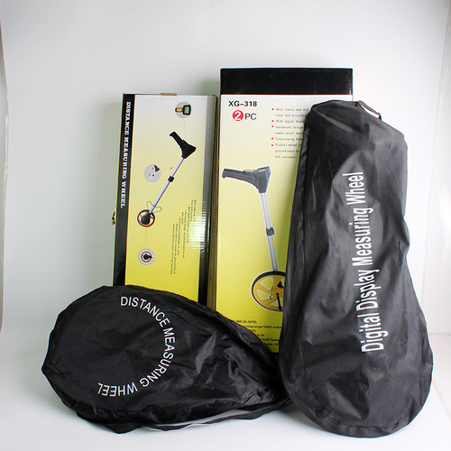 Hardware measuring tool meter counter handheld mechanical distance measuring wheel size digital display folding hand guess meter distance measuring wheel