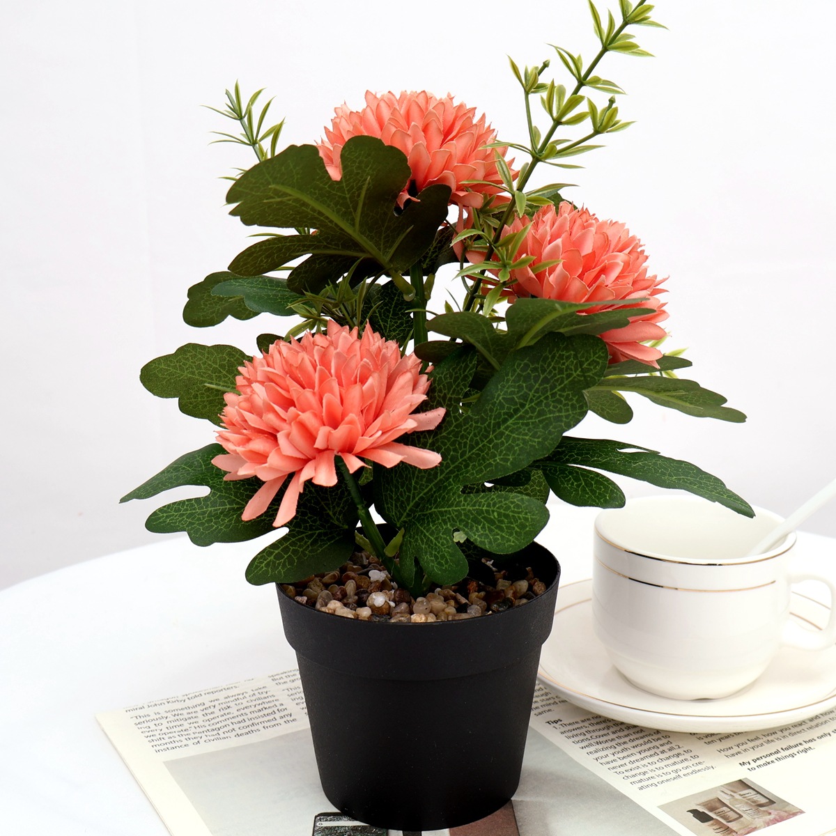 Cross-border European-style simulated flower daisy bonsai home…