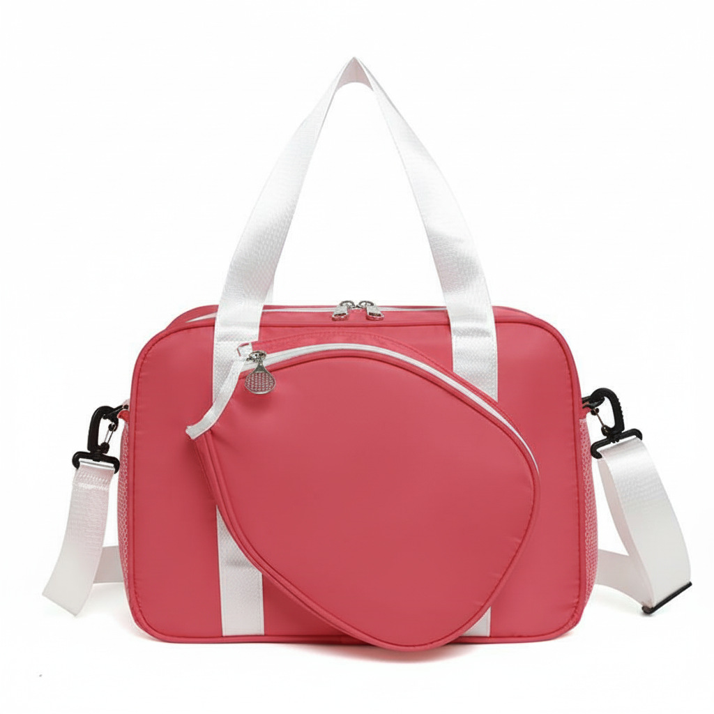 Bolsa de tenis de gran capacidad de almacenamiento de hombro único bolso de pelota bolso de mano doble hombro bolso de bádminton femenino de alto valor image 3