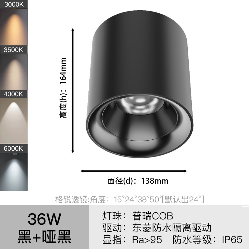 LED luz de techo impermeable al aire libre baño hogar baño techo tienda al aire libre cob luz de techo de techo