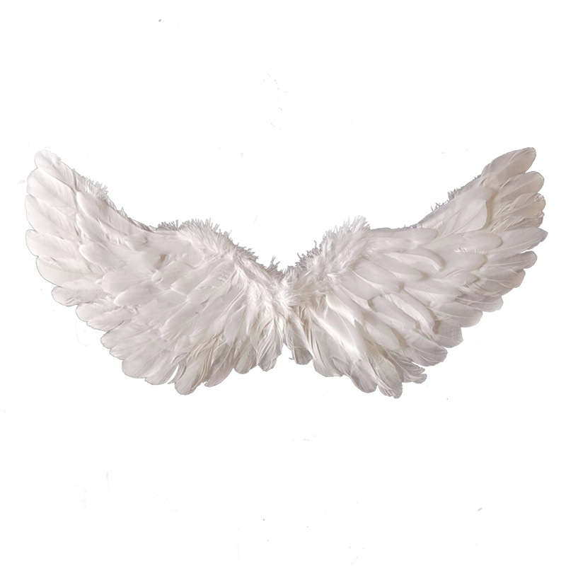 Suministro directo de fábrica de alas de plumas de ángel para niños y adultos, accesorios para escenario, Día del Niño, lote de accesorios de alas de Halloween.