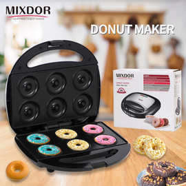MIXDOR家用早餐甜甜圈机全自动迷你双面加热电饼铛轻食机