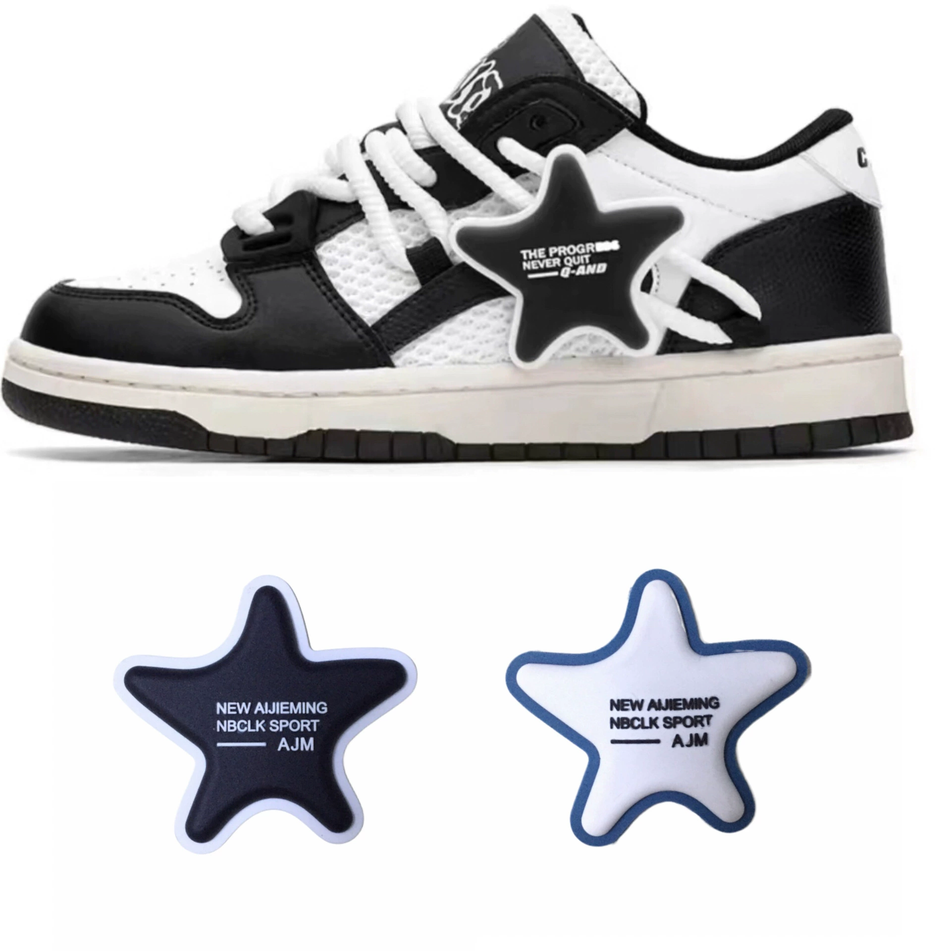 Sneakers, pendant, geometric shoelace buckle, accessories