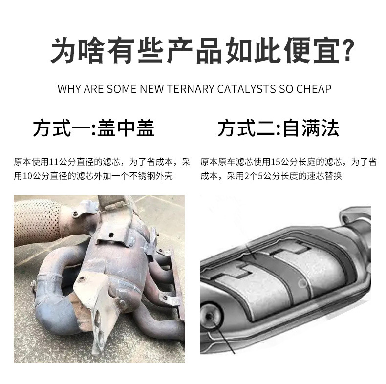 Three-Way Catalytic Converter Manufacturer Supplies All-Model Car Silencer Exhaust Gas Purification Three-Way Catalytic Converter