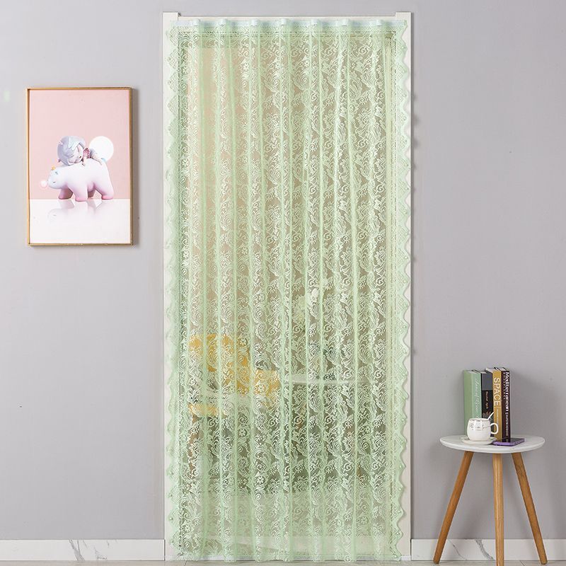 New Lace Household Anti-Mosquito Door Curtain Ins Style Decorative Partition Curtain Velcro Punch-Free French Pearl Curtain