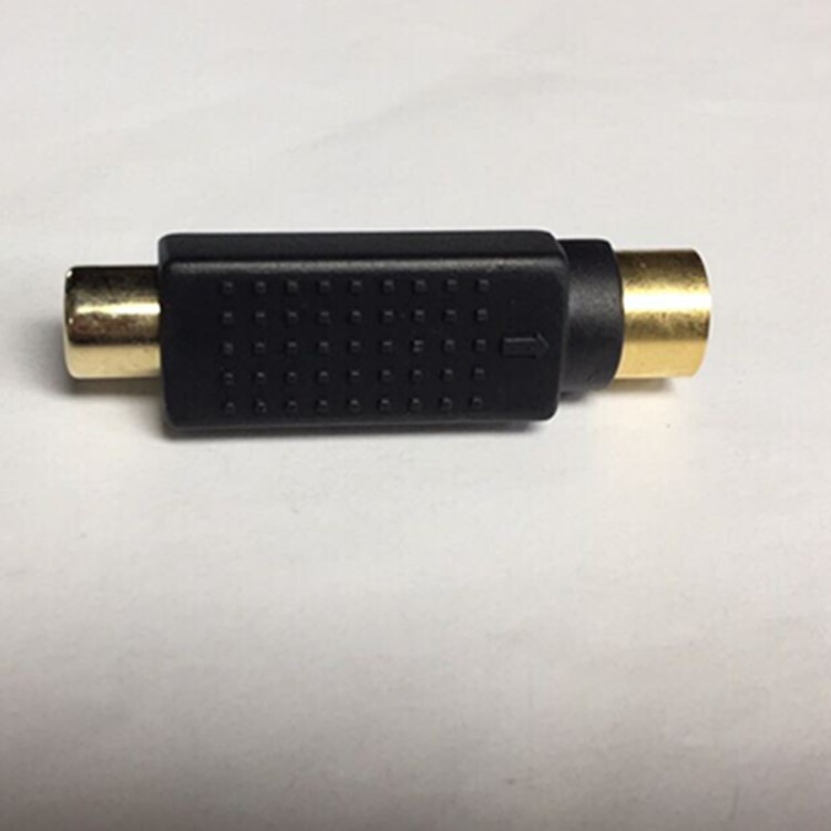 Connector 视频转接头 S-VHS转RCA母 S端子母转RCA母 音频转接头