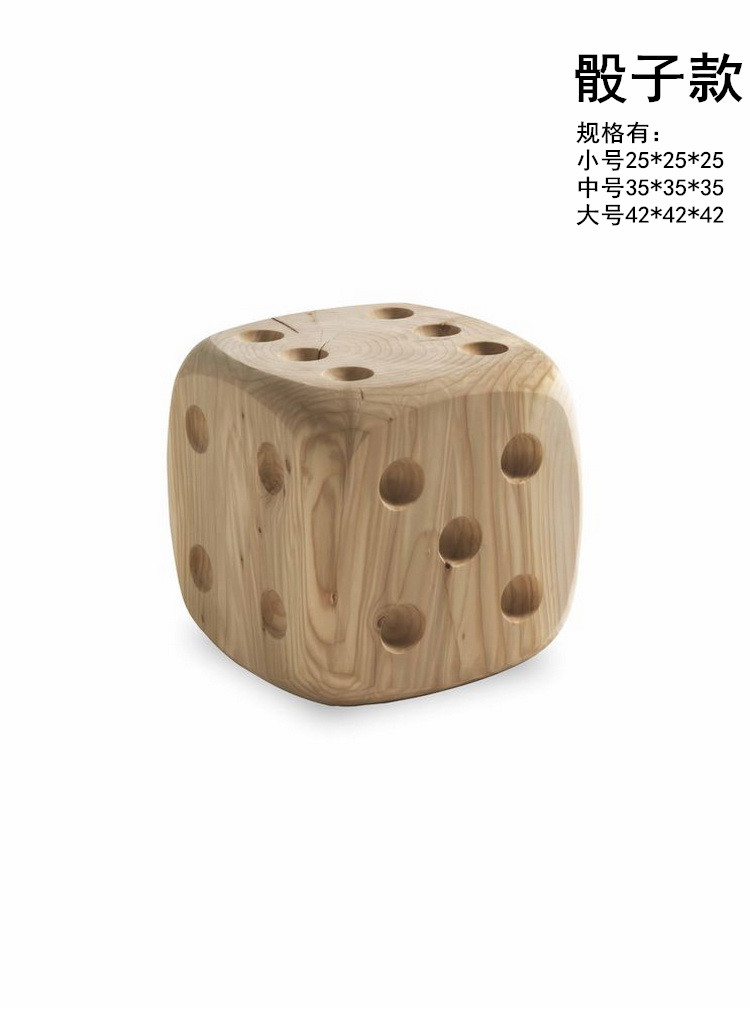 Taburetes de madera de tronco de alojamiento nórdico taburetes de madera maciza taburetes de asiento taburetes de madera maciza