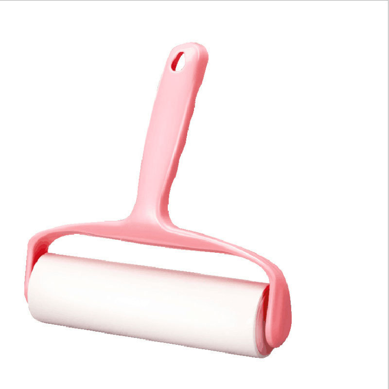 Rodillo pegajoso colector de polvo creativo lagrimeo oblicuo 10cm cepillo de rodillo ropa de papel de reemplazo de limpieza para mascotas Dispositivo de cabello pegajoso