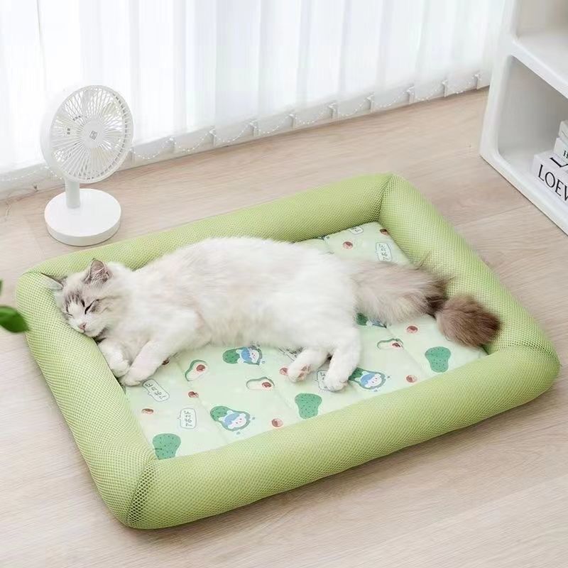 夏用犬小屋ペットクールマット小型犬ベッド洗える冷却マットスリーピングマットオールシーズン冷却睡眠用|undefined