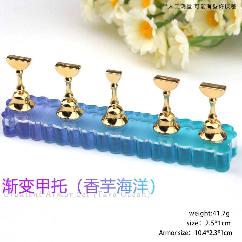 Práctica de uñas japonesa, soporte para uñas, soporte para uñas, base de diamante, piezas de uñas de arcilla, soporte para ejercicios de exhibición de trabajos de uñas de barro