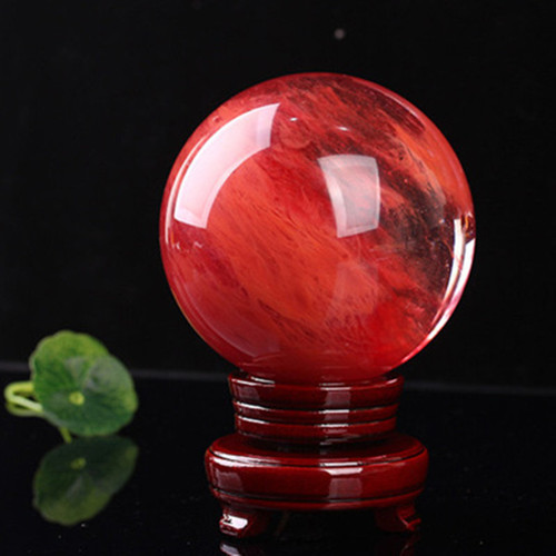 Manufacturer wholesale natural red crystal ball red smelting ball home office ornaments lucky head ornaments ornaments