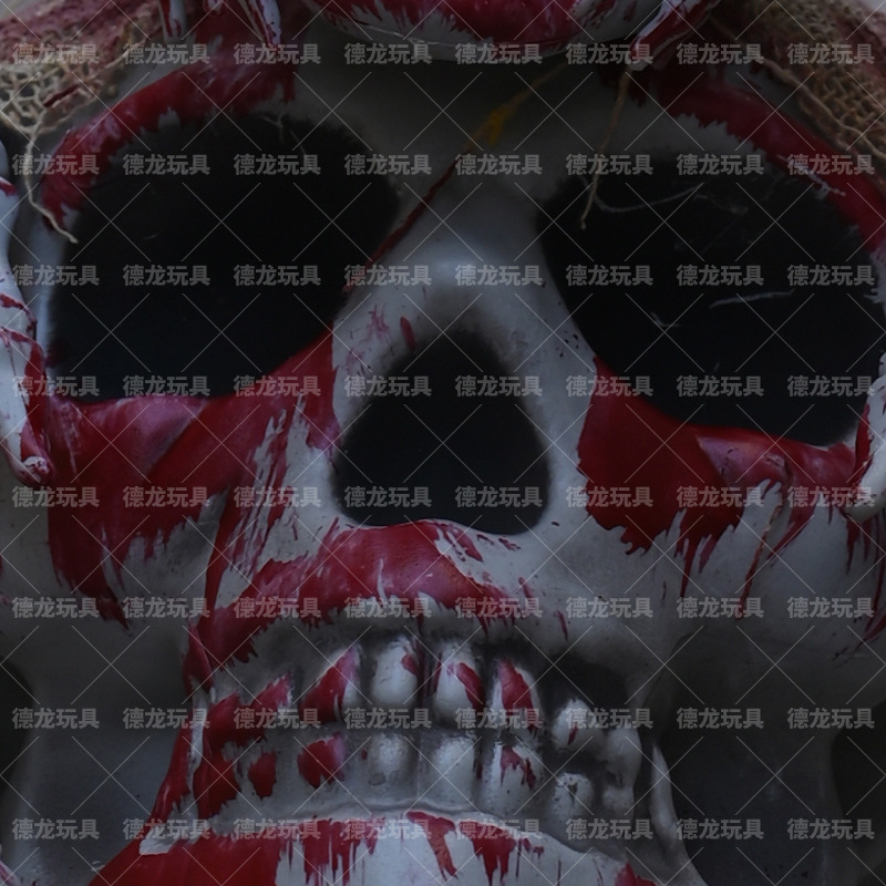Halloween horrores de sangre calavera simulación cabeza de sangre colgando fantasma sala simulación de terror horror muebles casa embrujada