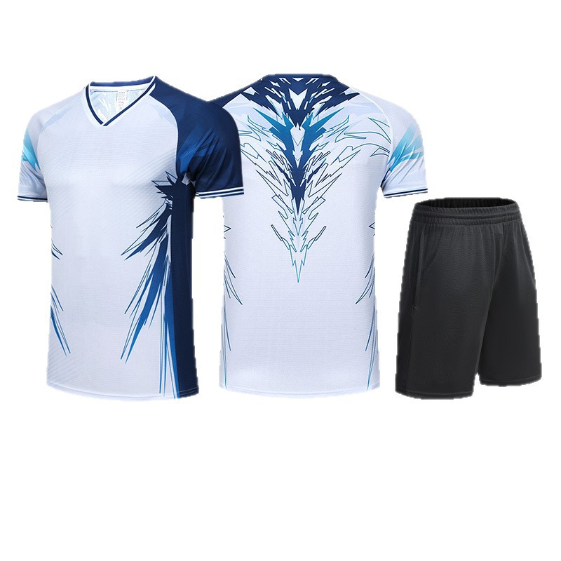 Children's Badminton Clothing Sports Suit Boys and Girls Team Uniform Printed Training Clothing Quick-Drying Clothing Table Tennis Clothing New Style