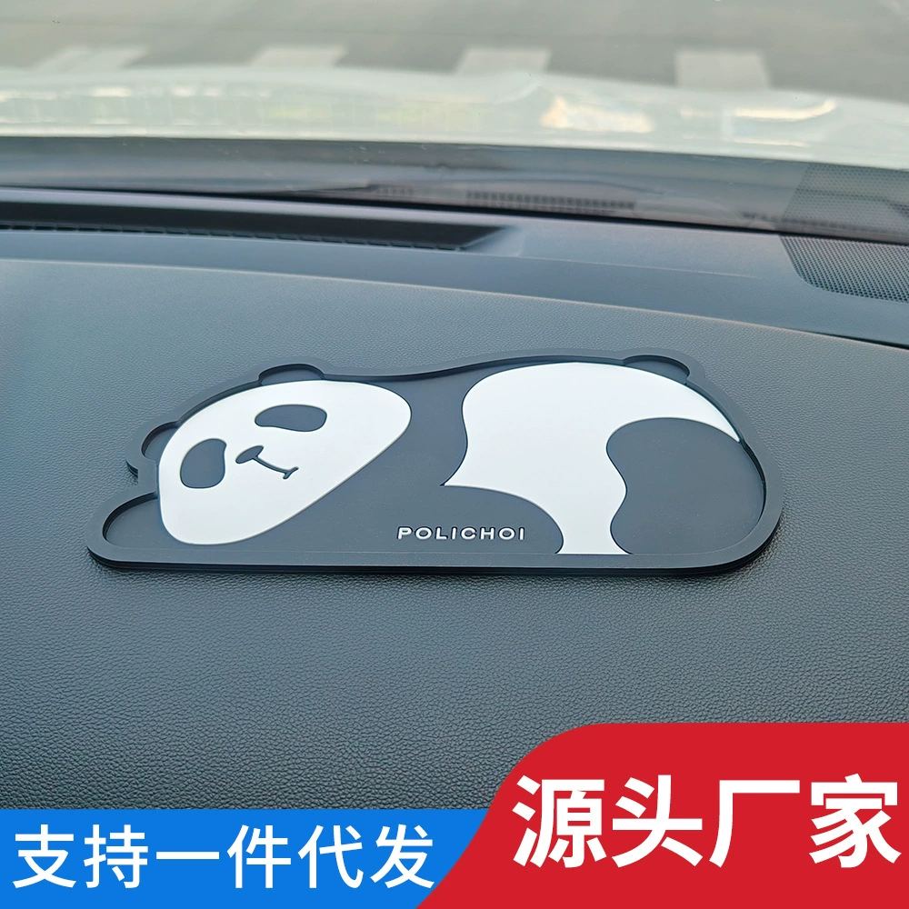 Новый милый мультяшный автомобильный нескользящий коврик для салона автомобиля Центральная приборная панель управления нескользящий коврик для хранения украшения автомобиля