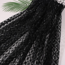 厂家直销银小梅蕾丝网布抱枕服装辅料玩具蚊帐镂空银线网纱面料软